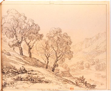 Aux vignes. Vallée du Tarn (Claude-Félix-Théodore d'Aligny)