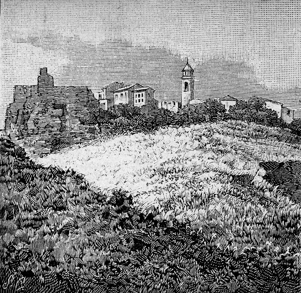 Avanzi della rocca di Tossignano (xilografia)
