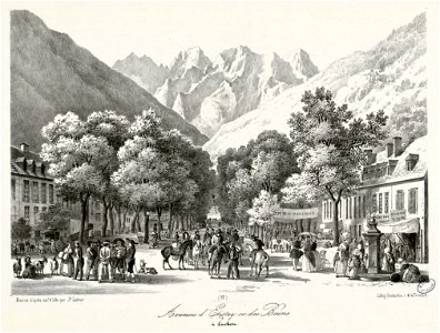 Avenue d'Etigny ou des Bains, à Luchon - Fonds Ancely - B315556101 A LATOUR 012