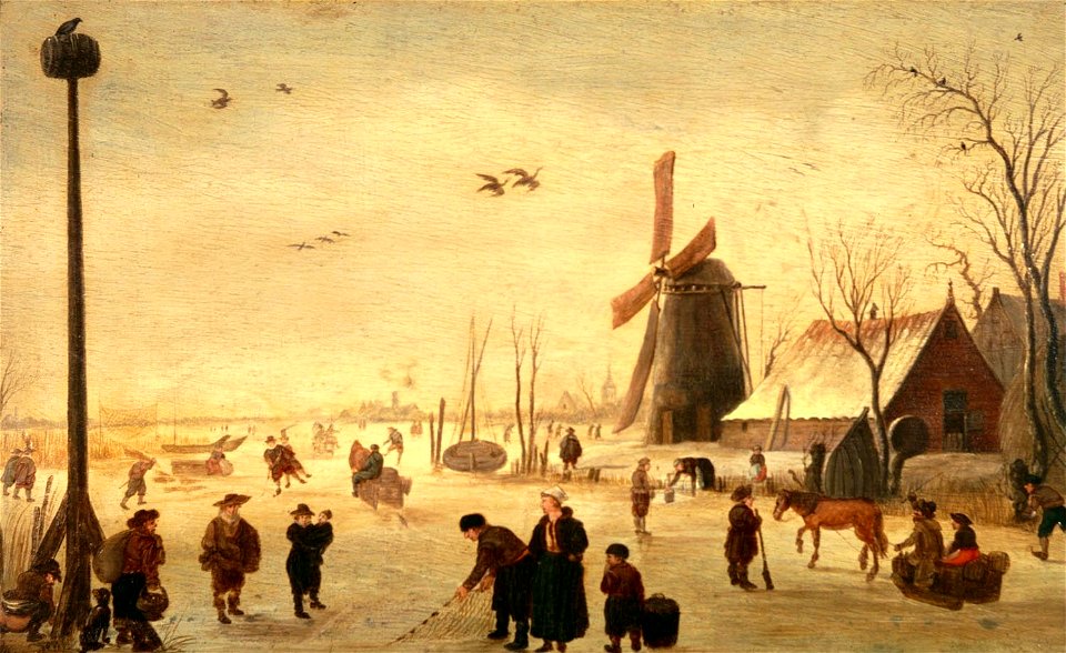 Barend Avercamp - Winter landscape (Landesmuseum, Oldenburg)