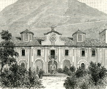 Avellino (dintorni) prospetto del chiostro di Loreto di Montevergine