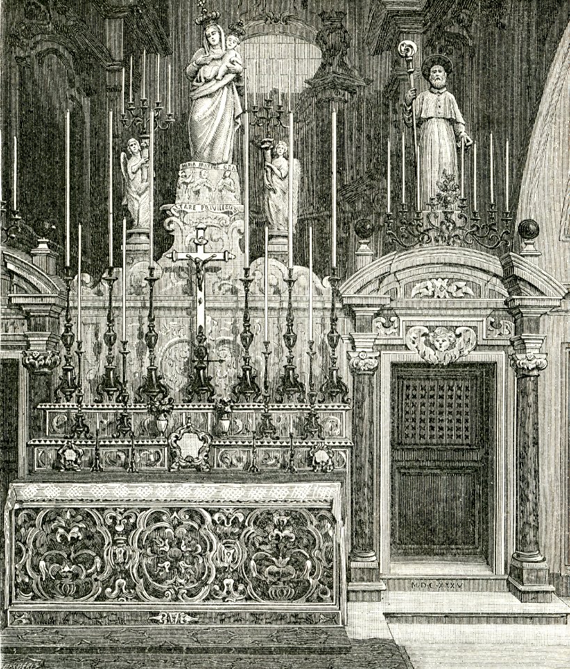 Avellino (dintorni) altare maggiore nella chiesa di Montevergine