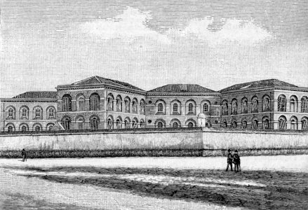 Avellino – Parte settentrionale del carcere (xilografia)