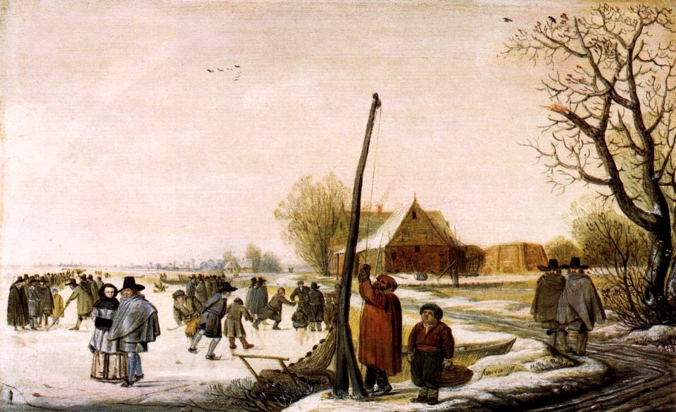 Barend Avercamp - Landscape with Frozen River - WGA1070