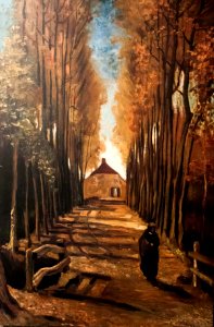 Avenue of Poplars in Autumn - My Dream