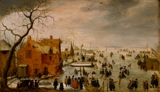 Hendrick Avercamp - Ijs landschap (ca.1610)