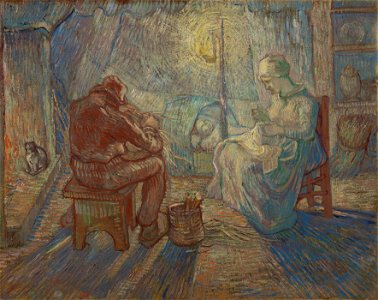 Avond (naar Millet) - s0174V1962 - Van Gogh Museum