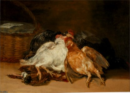 Aves muertas por Francisco de Goya