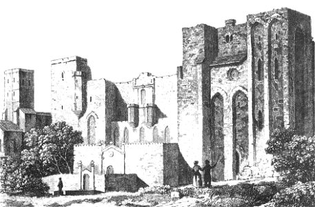 Avignon (palais des papes) gravure anonyme du début du XIX° s