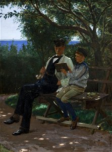 Axel Helsted - Undervisning på landet - KMS1498 - Statens Museum for Kunst
