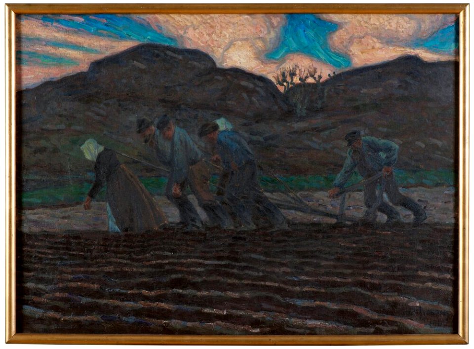 Axel Sjöberg - Farmwork on the Seaward Skerries I - NM 2090 - Nationalmuseum