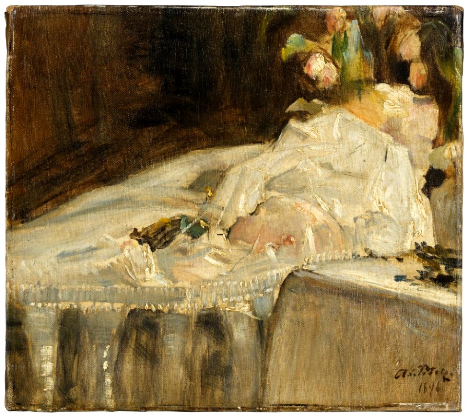 Axel Peter - The Artist’s Son on lit de parade - NM 3893 - Nationalmuseum