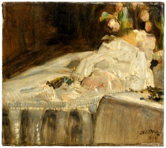 Axel Peter - The Artist’s Son on lit de parade - NM 3893 - Nationalmuseum