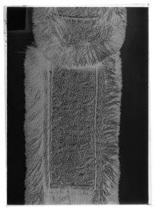 Axelgehäng svart satin - Livrustkammaren - 70140-negative