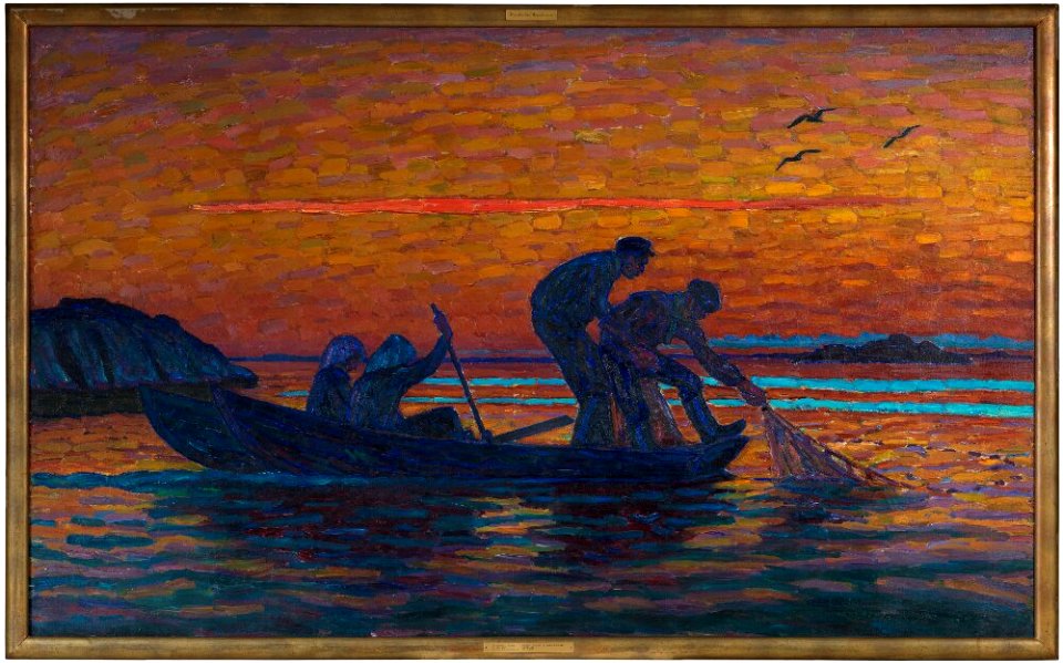 Axel Sjöberg - Seine-Fishing in the Stockholm Archipelago - NM 3123 - Nationalmuseum