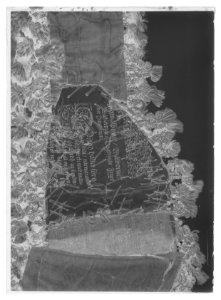 Axelgehäng - grå kamlott - Livrustkammaren - 1655-negative