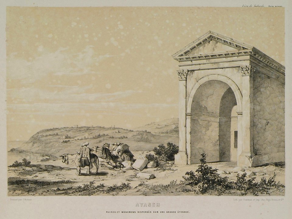 Ayasch Ruines et monuments dispersés sur une grande étendue - Laborde Léon Emmanuel Simon Joseph - 1838