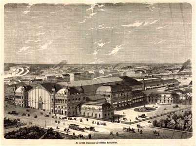 Az osztrák államvasút új indóháza. Magyarország és a Nagyvilág, 1875