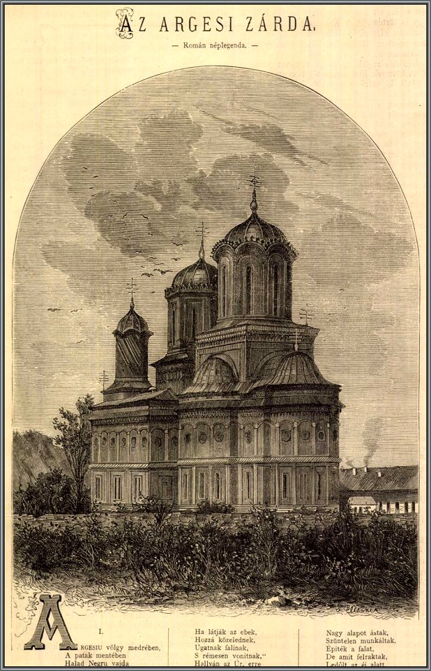 Az argesi (Curtea de Argeș) zárda, Mo. és a Nagyvilág, 1873