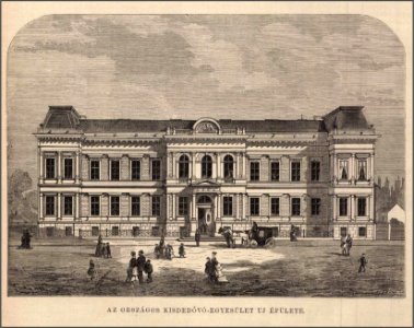 Az Országos Kisdedóvó Egyesület új épülete Budapesten, Vasárnapi Ujság, 1877