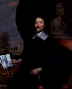 Probably Sir Thomas Aylesbury, Bt by William Dobson. Free illustration for personal and commercial use.