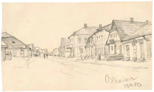 Ašmiany, Rynak-Vilenskaja. Ашмяны, Рынак-Віленская (F. Ruščyc, 18.03.1900)
