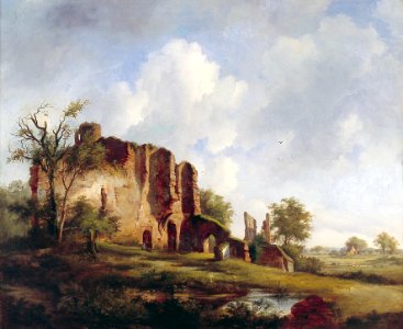 B.C. Koekkoek - Ruïne van Brederode - R6383 - Cultural Heritage Agency of the Netherlands Art Collection