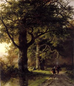 B.C. Koekkoek - Bostafereel - NK2767 - Cultural Heritage Agency of the Netherlands Art Collection