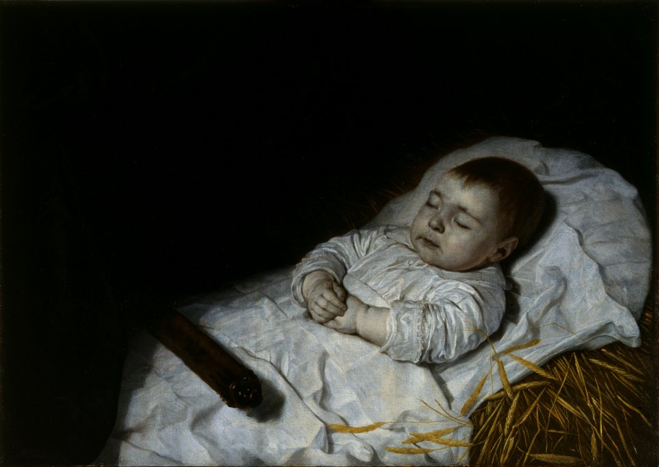 B. van der Helst - Doodsbed van een kind - AB21482 - Cultural Heritage Agency of the Netherlands Art Collection