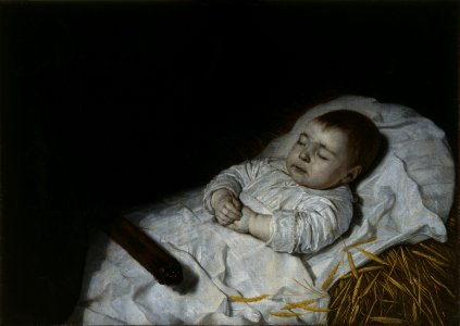 B. van der Helst - Doodsbed van een kind - AB21482 - Cultural Heritage Agency of the Netherlands Art Collection