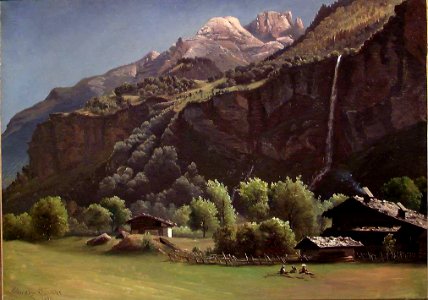 Knud Baade - Mountain Farm in Switzerland - NG.M.02396 - National Museum of Art, Architecture and Design