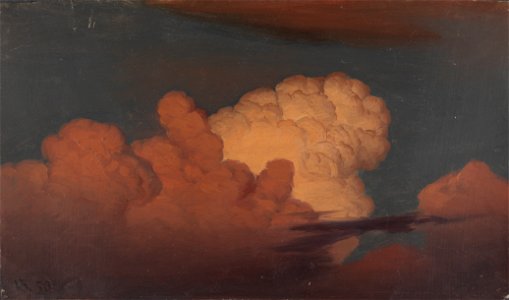 Knud Baade - Cloud Study - Google Art Project. Free illustration for personal and commercial use.