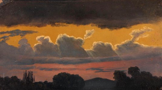 Knud Baade - Cloud Study over Landscape - NG.M.02658 - National Museum of Art, Architecture and Design