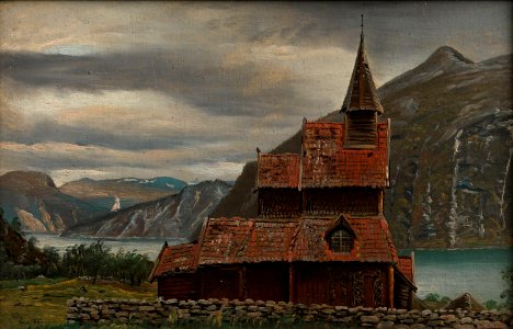 Knud Baade - Urnes Stave Church in Sogn - NG.M.02642 - National Museum of Art, Architecture and Design