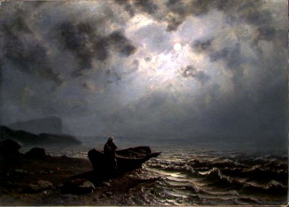 Knud Baade - Moonlight on the Norwegian Coast - NG.M.00269 - National Museum of Art, Architecture and Design