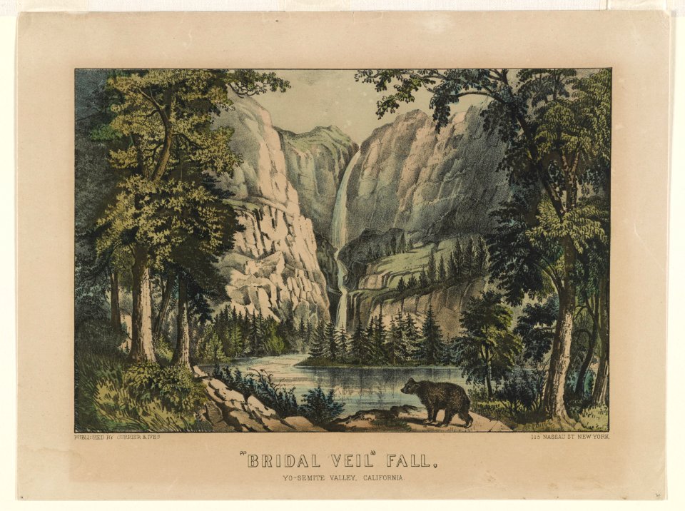 Bridal Veil Fall- Yo-semite Valley, California LCCN90712477