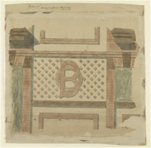 Belcourt, monogram panel West side. LCCN2015645452