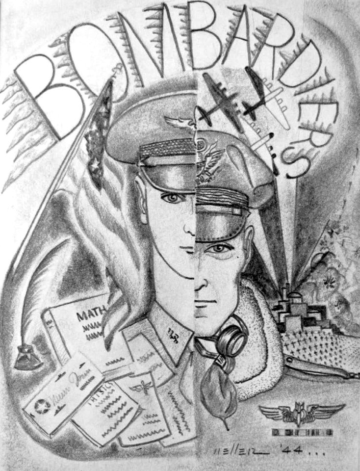 BOMBARDIERS art detail, from- Ellington Field - 43E2 Claswbook (page 41 crop)