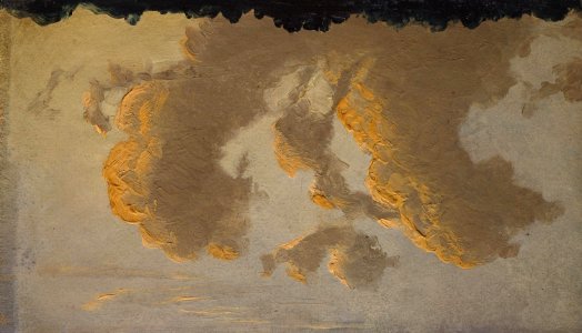 Knud Baade - Cloud Study - NG.M.02680 - National Museum of Art, Architecture and Design. Free illustration for personal and commercial use.