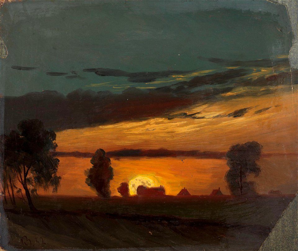 Knud Baade - Landscape in Sunset - NG.M.02677 - National Museum of Art, Architecture and Design
