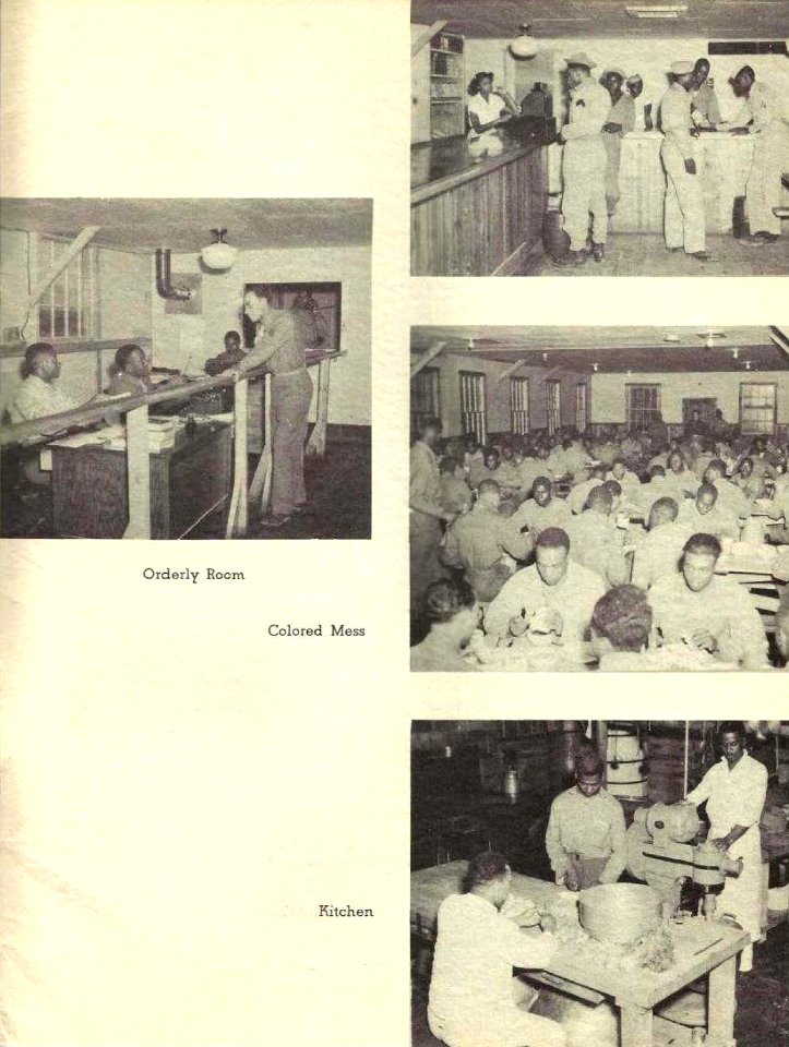 Colored Mess Orderly Room Kitchen of the 359th COLORED UNIT, Alamogordo Army Airfield New Mexico photo pictorial (page 25 crop)