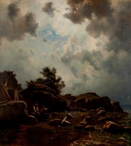Knud Baade - Strandparti - Stavanger kunstmuseum - SG.0429