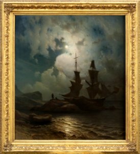 Moonlight on the Coast of Norway (Knud Baade) - Nationalmuseum - 18257
