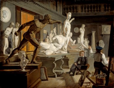 Knud Baade - Scene from the Academy in Copenhagen - Google Art Project