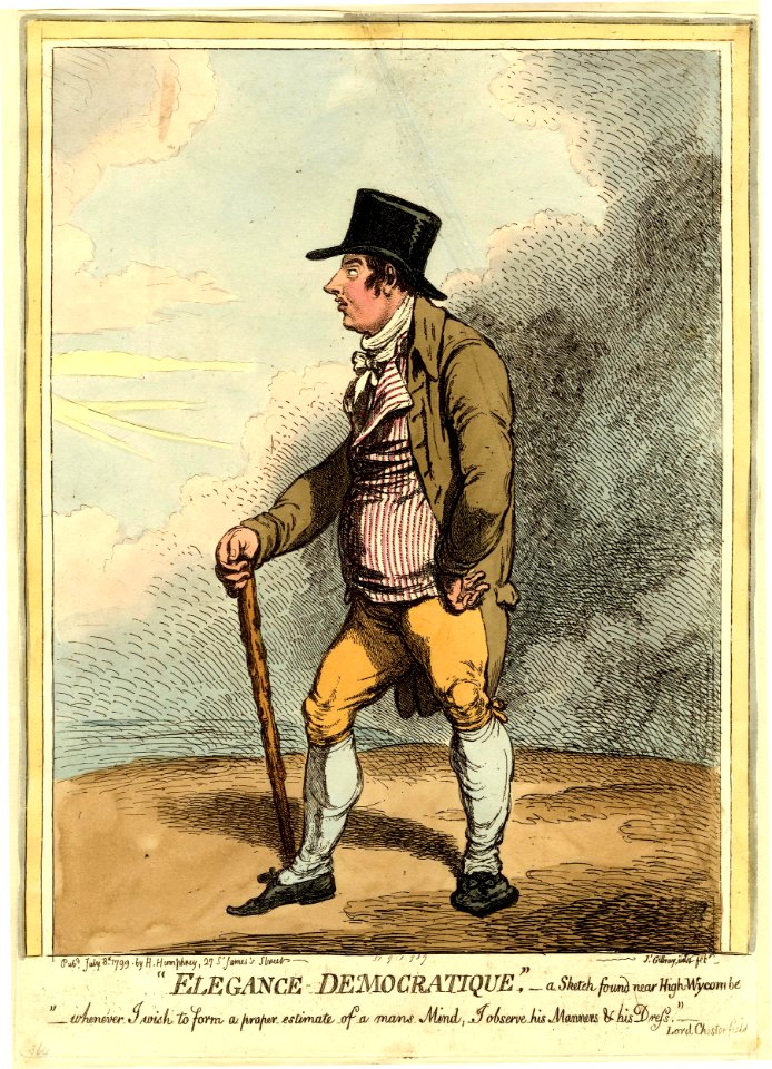 Elegance Democratique. A sketch found near High-Wycombe (BM 1851,0901.989)