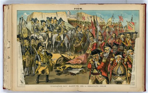 Evacuation day March 4th, 1885 - a Democratic dream - Gillam. LCCN2012645558