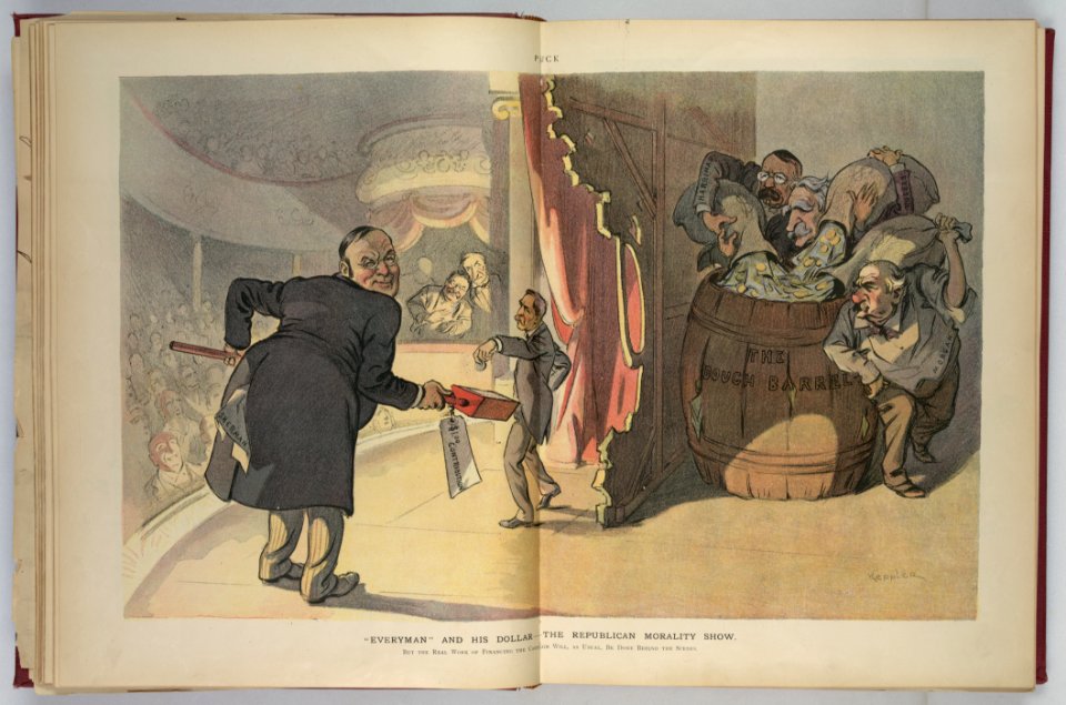 Everyman and his dollar - the Republican morality show - Keppler. LCCN2011645934