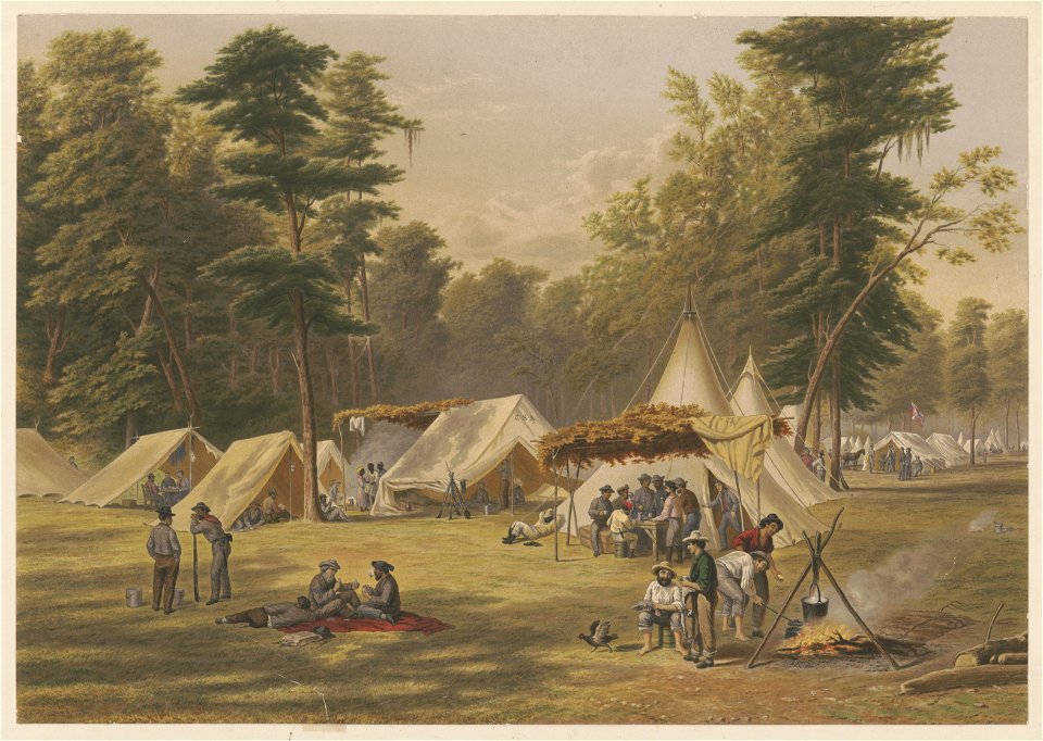 Confederate camp during the late American war LCCN2006686265