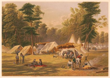 Confederate camp during the late American war LCCN2006686265