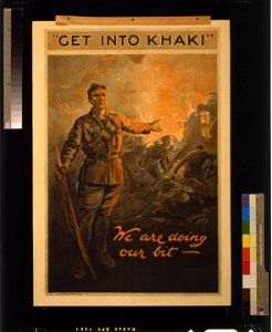 Get into khaki; we are doing our bit - H.M. Burton. LCCN2004675098